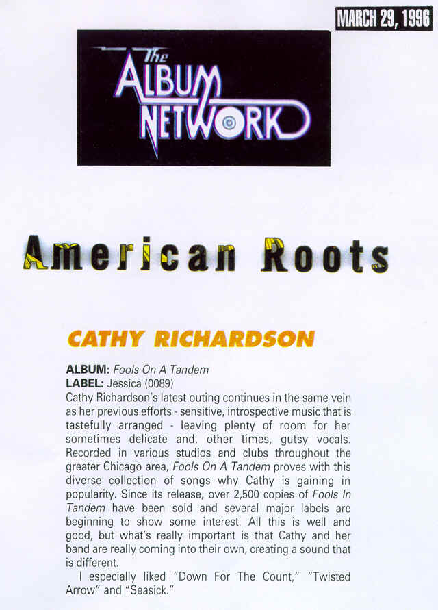 The Album Network, March 29, 1996