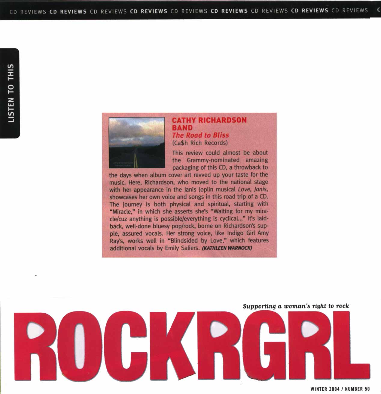 scan of Rockergrl article